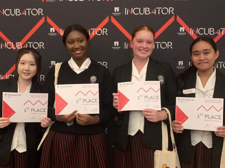 Santa Sabina students triumph at Macquarie University’s Startup Pitch Night